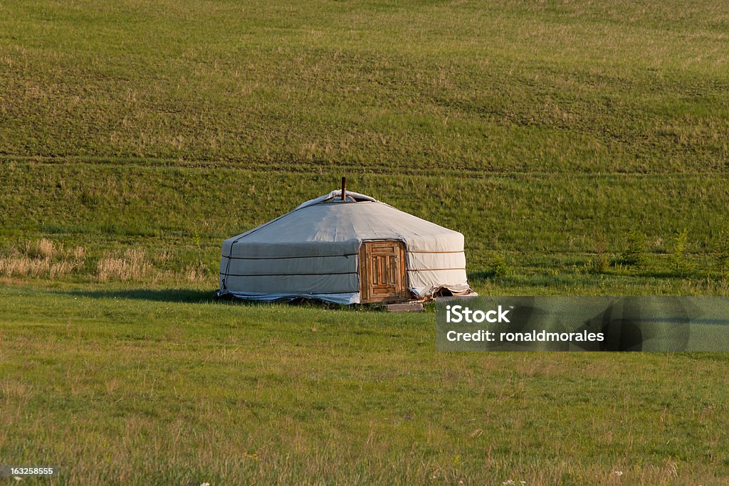 Ger in mongolo Steppes - Foto stock royalty-free di Aurora