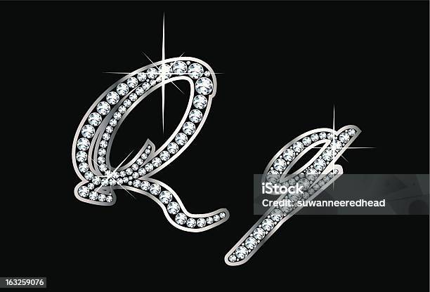 スクリプトダイヤモンドブリング文字 - まぶしいのベクターアート素材や画像を多数ご用意 - まぶしい, アルファベット, アルファベットのQ