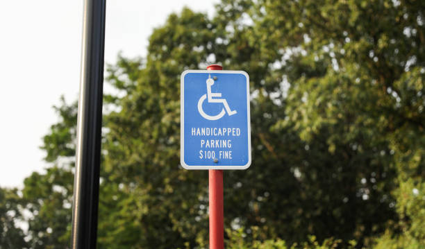 istock Symbolic blue and white wheelchair logo: Inclusive accessibility, equal rights, special needs, societal inclusion 1632592311