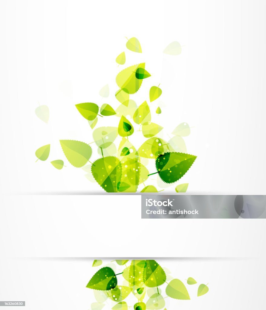 Vecteur fond brillant des feuilles vert - clipart vectoriel de Abstrait libre de droits