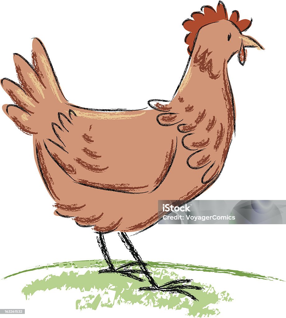 pollo - arte vectorial de Animal libre de derechos