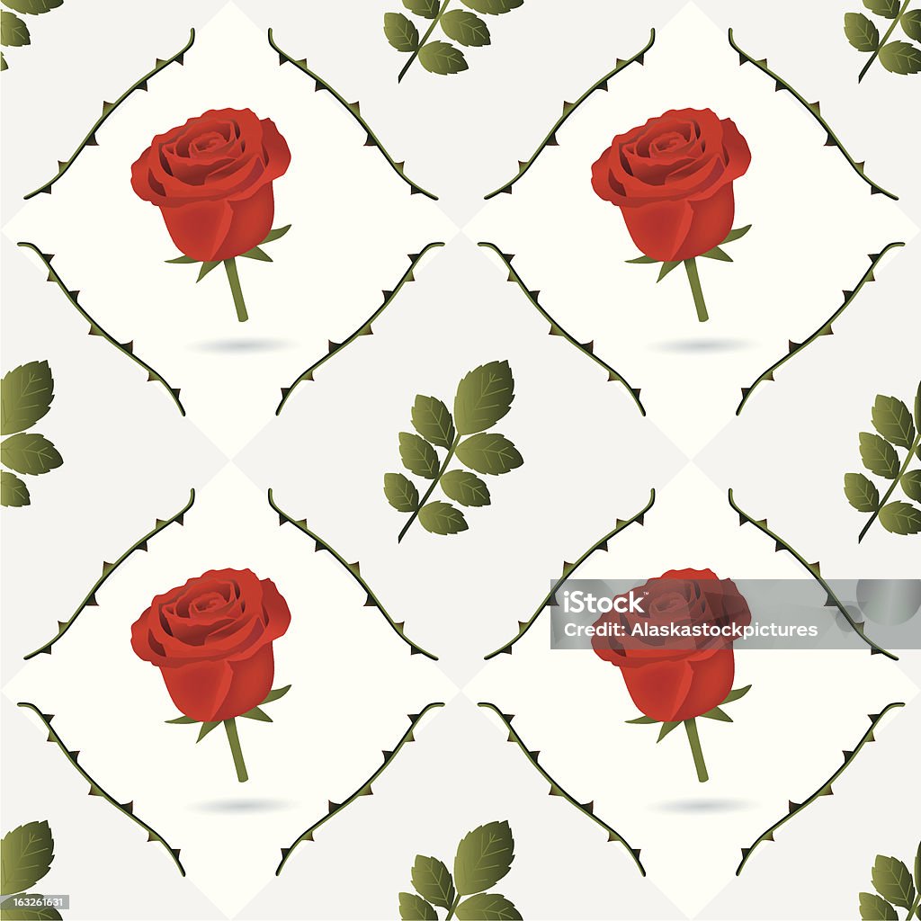 seamless red roses pattern. Decoration stock vector