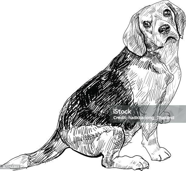 Beagle - Stockowe grafiki wektorowe i więcej obrazów Beagle - Beagle, Biały, Czarny kolor