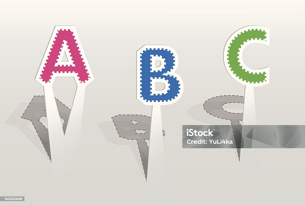 ABC 文字のイラストレーション - アルファベットのロイヤリティフリーベクトルアート