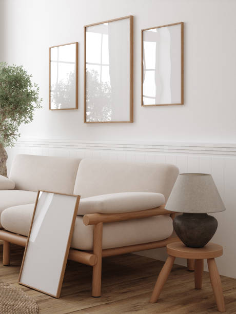 istock Home mockup, minimalist decorated interior background 1632627250