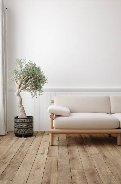 istock Home mockup, minimalist decorated interior background 1632627761