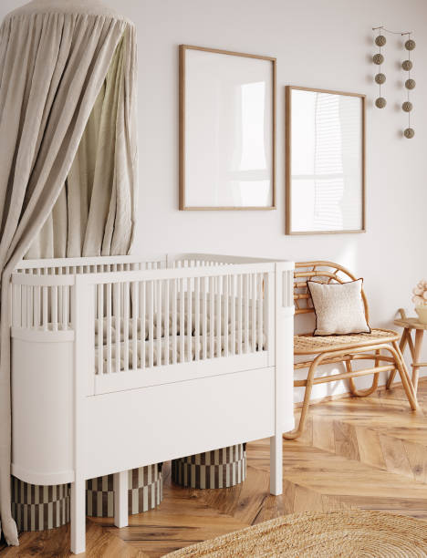 istock Home mockup, minimalist children's room interior background 1632627765