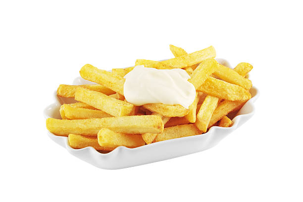 istock French fries with mayonnaise 163264021