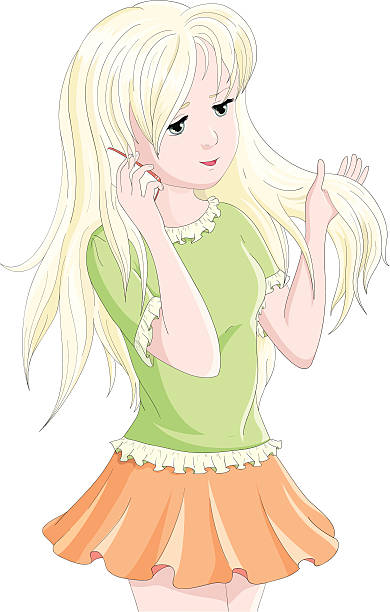 Anime Girl Blonde Illustrations, Royalty-Free Vector Graphics & Clip Art -  iStock