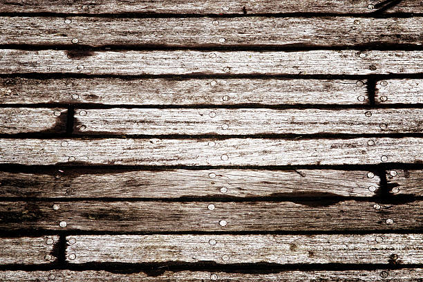 Grungy wood floor (texture) stock photo
