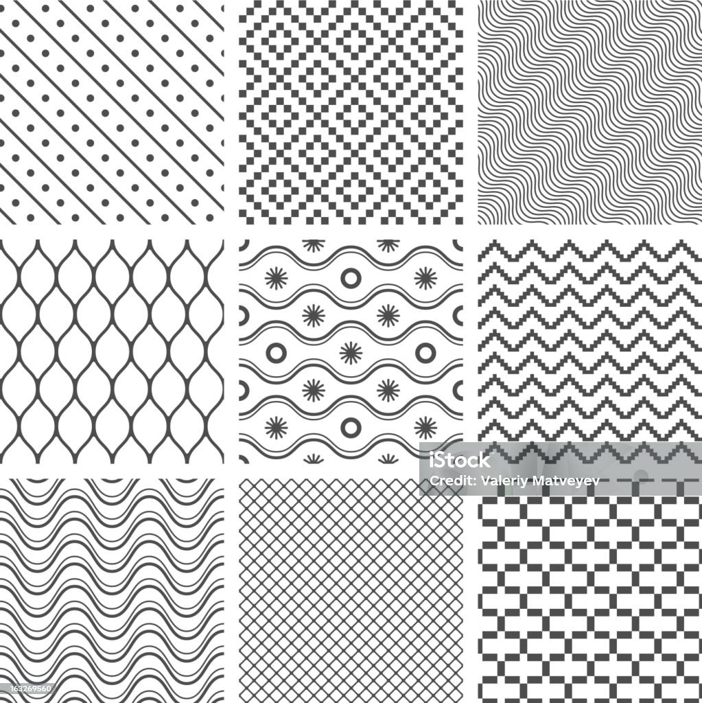 Geometric pattern senza bordi - arte vettoriale royalty-free di Collezione