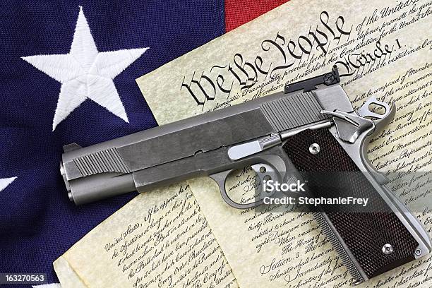 Gun And Constitution Stock Photo - Download Image Now - Gun, Gun Control, Human Rights