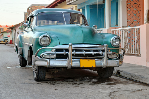 Old Car in Trinidad, Cuba.
