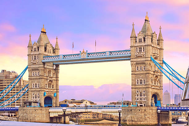 istock Tower bridge at sunset. Popular landmark in London, UK 163271414