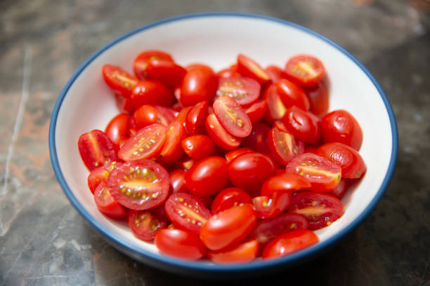 Bowl of Cherry tomatoes on a table