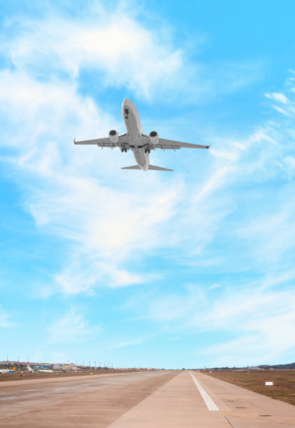 istock Airplane taking off from the airport 1632800522