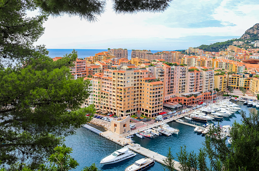 Monaco's cruise harbor, photo taken during in Monaco