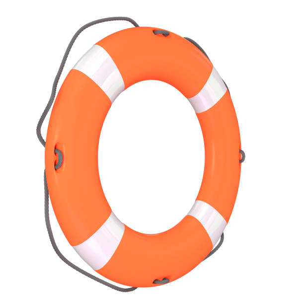 istock Orange Lifebuoy Ring. 3d Illustration 1632840562