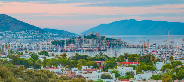 istock Panoramic view of Saint Peter Castle (Bodrum castle) and marina - Bodrum, Turkey 1632843634
