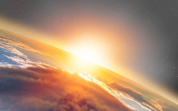 istock Planet Earth with a spectacular sunset 1632853103