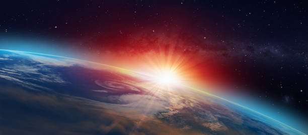 istock Planet Earth with a spectacular sunset 1632854659