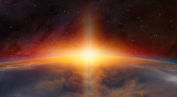 istock Planet Earth with a spectacular sunset 1632855166