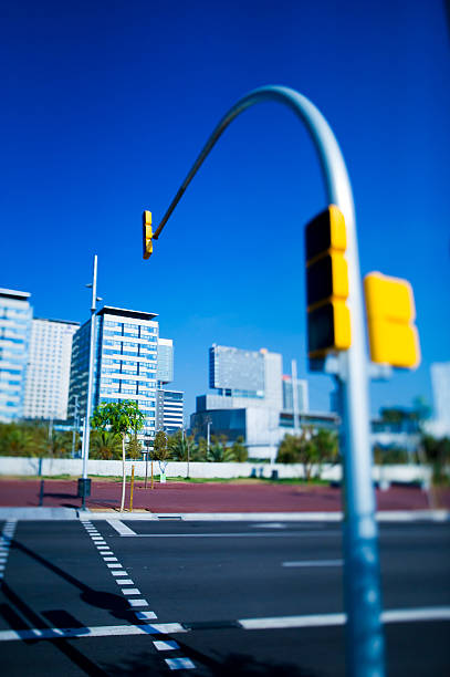 istock Stop light taken with tilt shift lens. 163294303