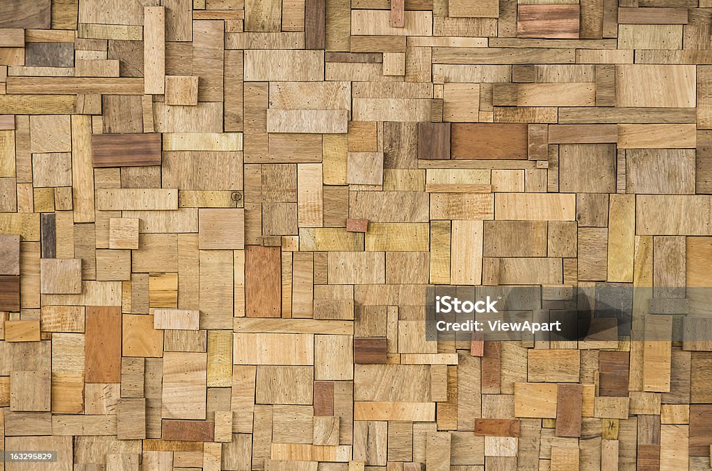 Wood Texture - Ecological Background Original abstract texture with small blocks of wood. Abstract Stock Photo