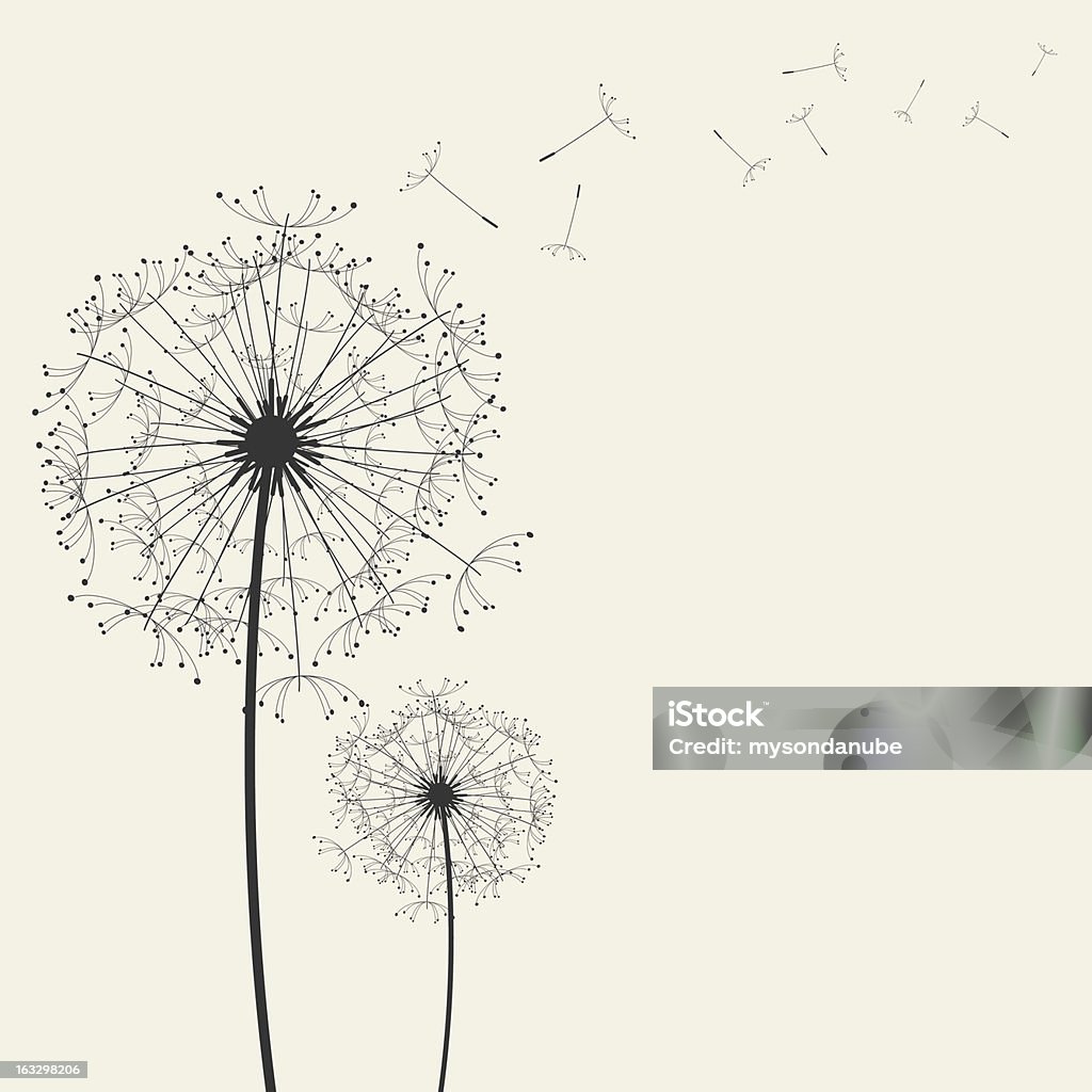 Dandelions - arte vectorial de Diente de León libre de derechos