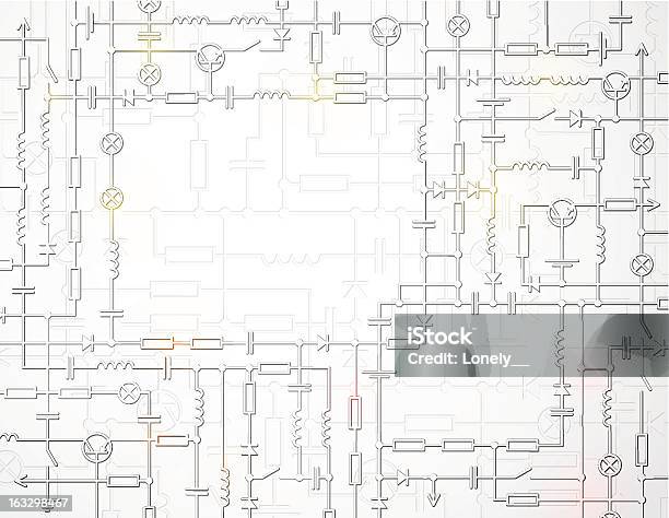 Die Electric System Stock Vektor Art und mehr Bilder von Kabel - Kabel, Diagramm, Lageplan