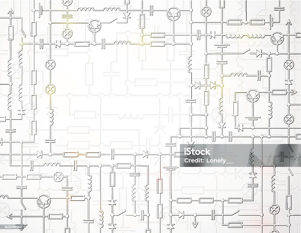 Электрические Схема - Векторная графика Кабель роялти-фри