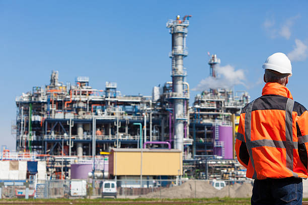 istock Petrochemical industry inspector 163298995