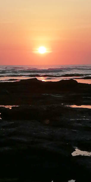 istock Beautiful sunset at the beach in Bali Indonesia 1633010134