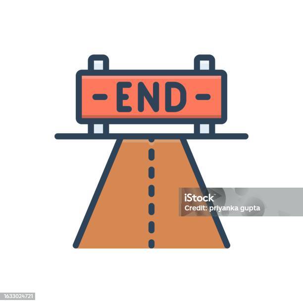 End Example Symbol End Ending Stock Illustration - Download Image Now - Closing ...