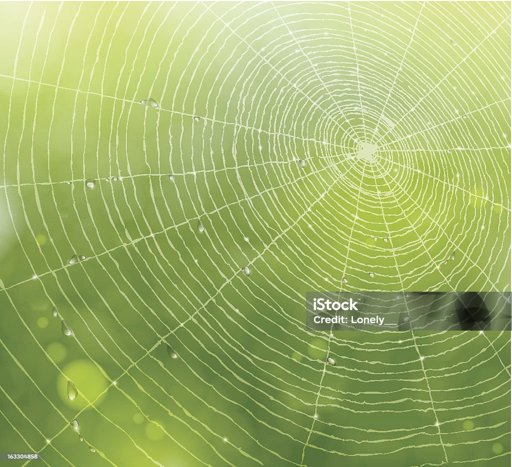 ウェブの自然背景 - クモの巣のロイヤリティフリーベクトルアート