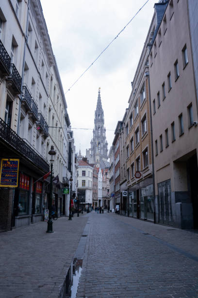 istock Cosy Brussels Aisle, where Warmth Meets Chilly Charm 1633049604