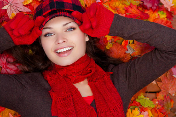 Young woman Autumn portrait