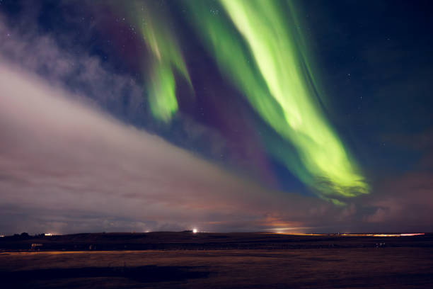 istock Beautiful aurora borealis sky in iceland 1633088997