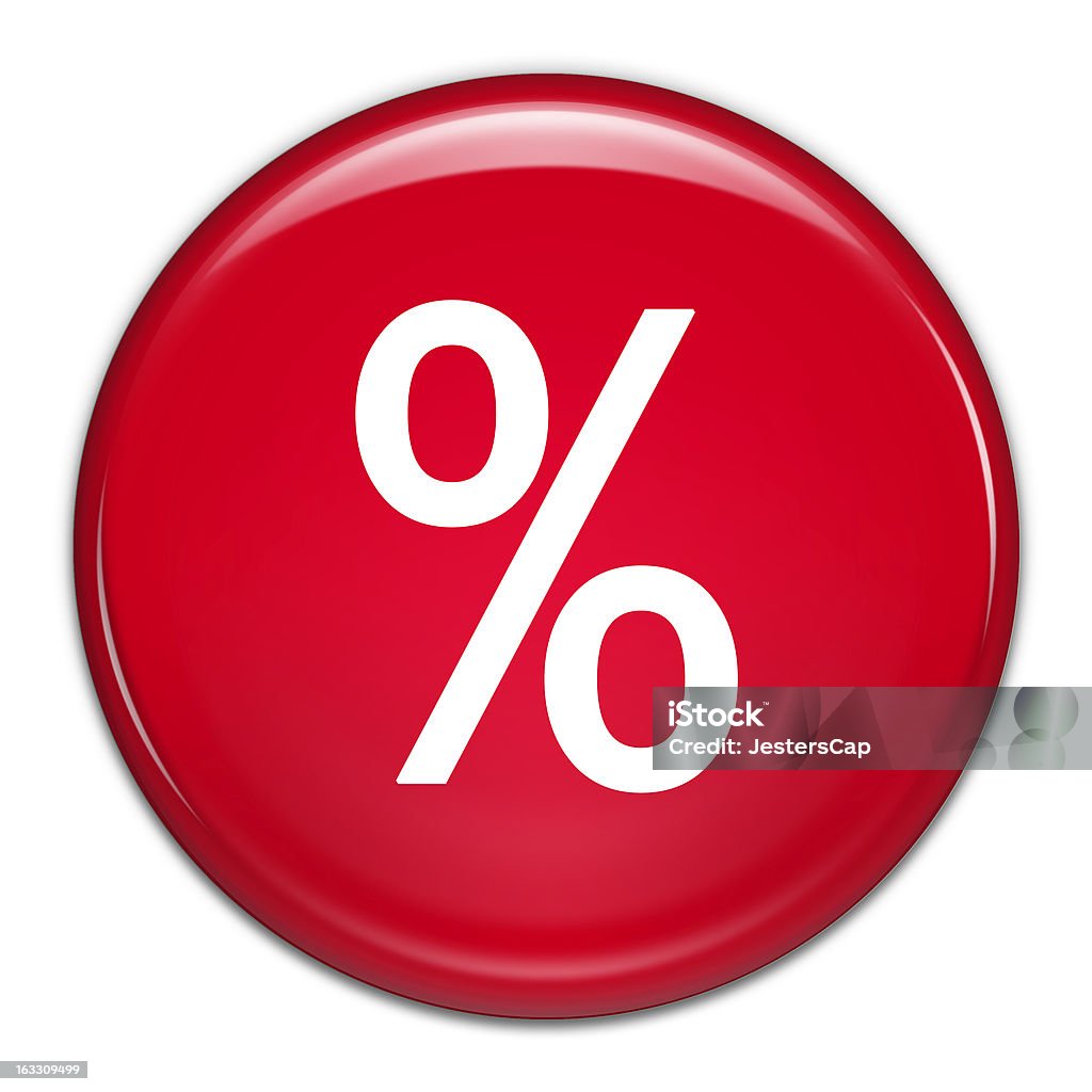 Percentagem botão (com Traçado de Recorte - Royalty-free Teclado numérico Foto de stock