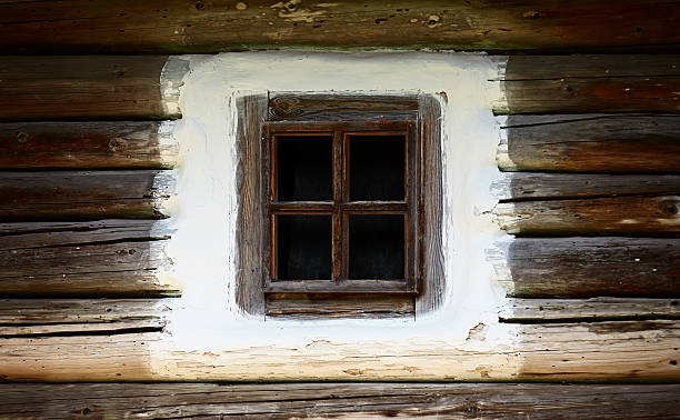istock Wooden vintage window 163317024