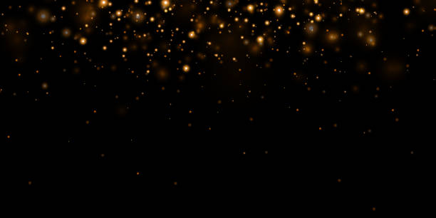 istock Golden effect glow, glare, explosion, glitter, sun glare, sparks and stars 1633196744