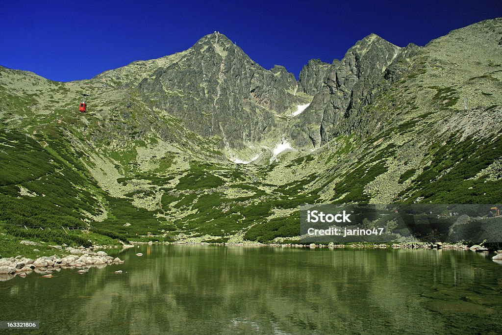 Skalnate PlesoCity in Slovakia-tarn na Tatras Altas - Royalty-free Agulha - Parte de planta Foto de stock