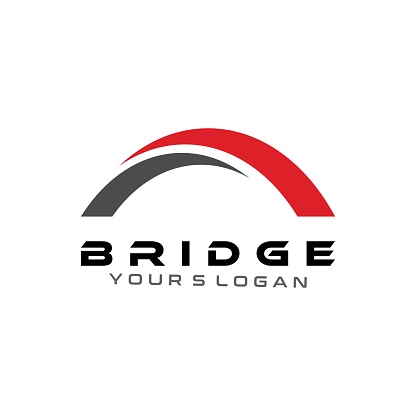 Bridge logo icon vector template.