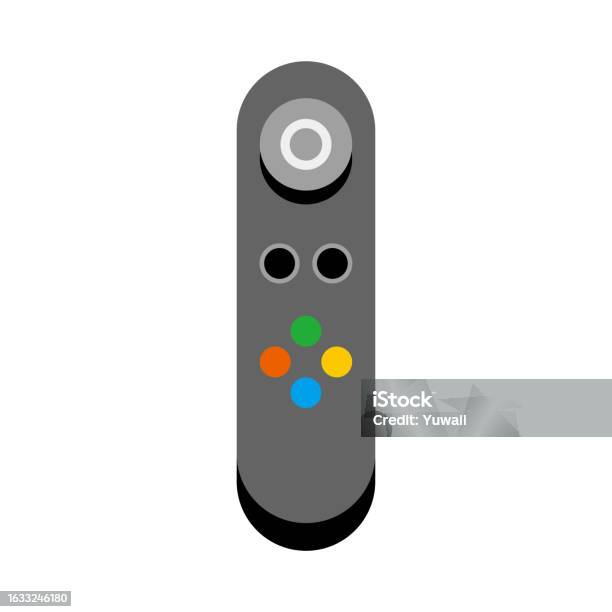 Vr Controller Vector Simple Illustration Black Vr Controller Game Controller Stock ...