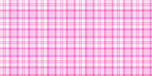 Tartan check plaid texture seamless pattern in pink, blue, white Modern print in fashion doll ken style for fashion, home decor and stationary Scottish vichy texture Vector illustration vector art illustration