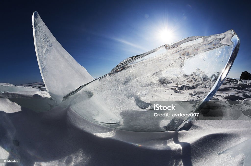 얼음이 바이칼 호수 - 로열티 프리 0명 스톡 사진