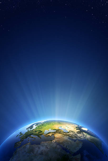 istock Earth Radiant Light Series - Europe 163327209