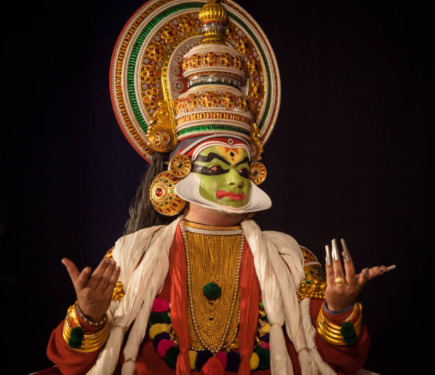 istock Kathakali makeup and pose photoshoot 1633371939