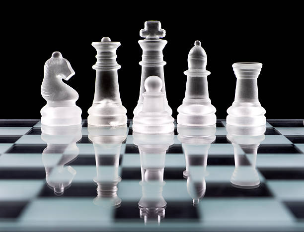 istock Set of white chess pieces 163341565