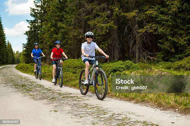 Aktive Familie Radfahren Stockfoto und mehr Bilder von Familie - Familie, 14-15 Jahre, 16-17 Jahre